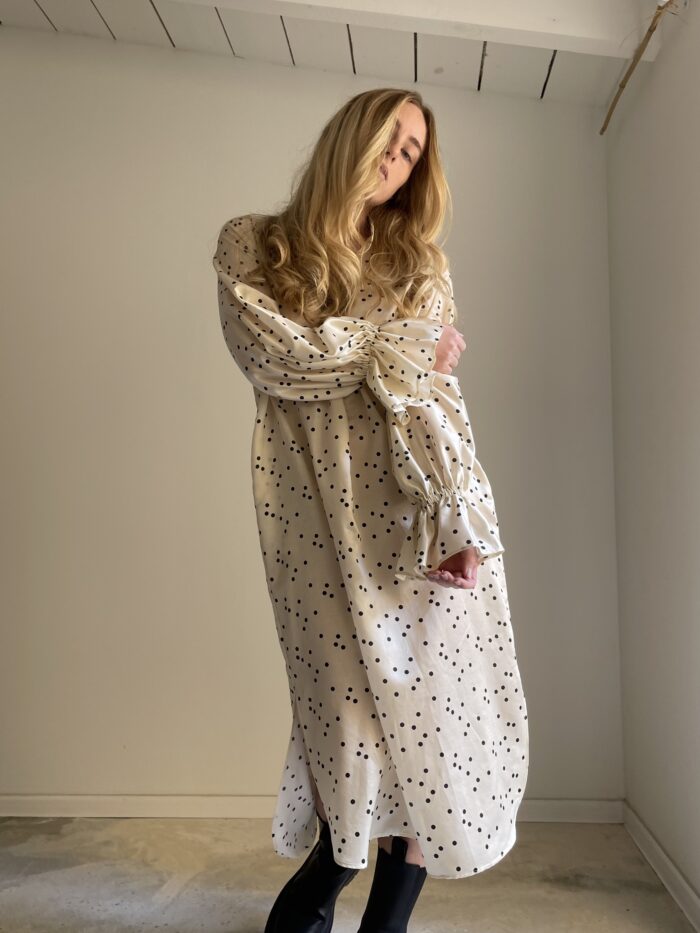 Robe "LUCIE" soie écru