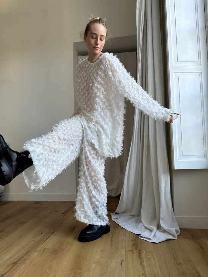 Pantalon « ETIENNE » jacquard dévoré