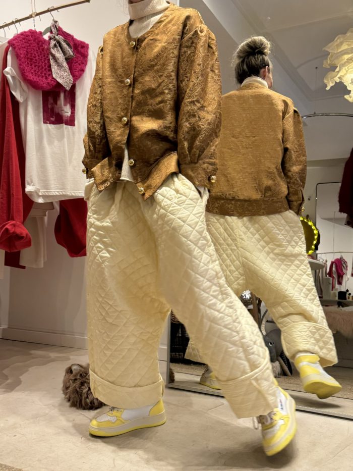 Veste Bomber « JANO » brocart de soie